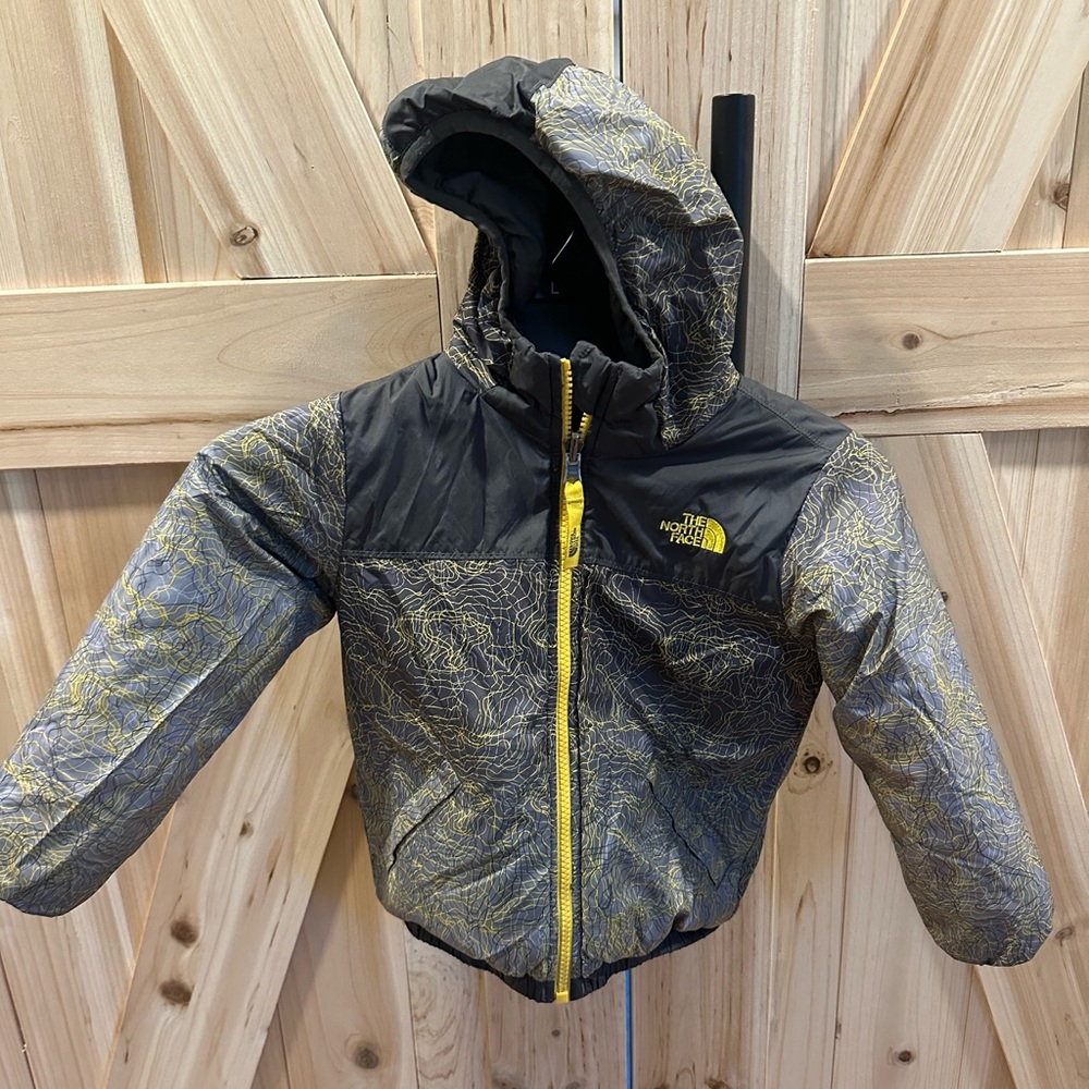 The North Face Kids Jacket - Black and Yellow
